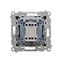 Socket outlet with earthing and shutters, (module), Simon 24, IP20, 16A, graphite mat thumbnail 2