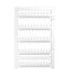 MultiFit, Terminal marker, 9 x 6 mm, Pitch in mm (P): 6.00 WAGO, Legrand, white thumbnail 1