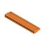 PCB plug-in connector, female header, closed side, THT solder connection, 5.08 mm, Number of poles: 19, 90°, Solder pin length (l): 3.2 mm, tinned, orange, Box thumbnail 2