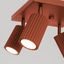 CEILING LAMP WITH FOUR SPOTLIGHTS ON A SQUARE RED CARBON ROSETTLE 4XGU10 thumbnail 7