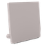 End cap for profile + cover M, Endcap MEDIUM U-Profil FLAT 27/23,8 grau thumbnail 1