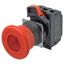 Emergency stop switch,Push-in, 24 VAC/DC illuminated, 40 mm dia, push- A22E0042M thumbnail 2