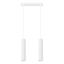 DOUBLE HANGING ON A WHITE CARBON STRIP, 2XGU10 ALUMINUM LAMPSHADES thumbnail 1