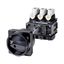 P5-125/V/SVB-SW Main switch, P5, 125 A, rear mounting, 3 pole, STOP function, With black rotary handle and locking ring, Lockable in the 0 (Off) position thumbnail 2