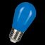 LED ST45 E27 240V 1W Blue thumbnail 2