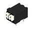 Printed circuit board terminals, 3.81 mm, Number of poles: 2, 90°, Solder pin length (l): 3.5 mm, black, PUSH IN with actuator, Clamping range, max. : 1.5 mm², Tube thumbnail 1
