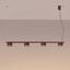 Chandelier AURA 4 burgundy Gx53 thumbnail 2