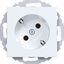 SCHUKO wall socket 45°, plug-in, A.x/C.x, matte light white thumbnail 1