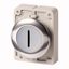 M30C-FDRL-W-X1 Illuminated pushbutton actuator, RMQ-Titan, Flat, maintained, White, inscribed 1, Metal bezel thumbnail 1