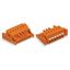 1-conductor female connector push-button Push-in CAGE CLAMP® orange thumbnail 3