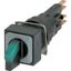 Q18LWK3R-GN Illuminated selector switch actuator, maintained, 45° 45°, 18 — 18 mm, 3 positions, With thumb-grip, green, with VS anti-rotation tab, without light e thumbnail 4