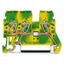 3-conductor ground terminal block 2.5 mm² lateral marker slots green-y thumbnail 1