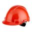 3M™ Hard Hat, Uvicator, Ratchet, Ventilated, Plastic Sweatband, Red, G thumbnail 1