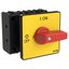 P3 On-off switch, 80 A,Flush mounting, 4 pole, Form E, Red, Short thum thumbnail 4