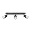 CEILING LAMP NERO 3 BLACK/CHROME GU10 3X40W IP20 thumbnail 1