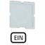 123TQ25 Button plate, white, ON thumbnail 1