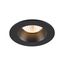 NEW TRIA® UNIVERSAL 68, recessed ceiling light, 2500/3000/4000K, 38°, IP 20 / IP 65, round, black thumbnail 1