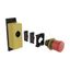 Emergency stop/emergency switching off pushbutton, Rectangular yellow  thumbnail 3