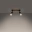 CEILING LAMP ZUCA 2 BLACK E27 2X15W IP20 thumbnail 4