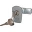 BPZ-LOCK Lock, simultaneous locking with 2 keys, grey thumbnail 2