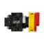 T3-2-8324/EA/SVB Main switch, T3, 32 A, flush mounting, 2 contact unit(s), 4 pole, Emergency switching off function, With red rotary handle and yellow locking ring thumbnail 12