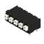 Printed circuit board terminals, 5.00 mm, Number of poles: 5, 90°, Solder pin length (l): 3.5 mm, black, PUSH IN with actuator, Clamping range, max. : 1.5 mm², Tape thumbnail 3