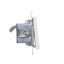 Double IT socket RJ45, category 5e, (module), Simon 24, IP20/IP44, champagne matt thumbnail 1