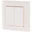 Complete multifunctional push-button, 2-fold, pure white gloss thumbnail 1