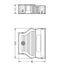 Strain relief housing 5-pole for 2 cables white thumbnail 5