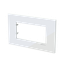 Frame - 1-gang / 4-modules - Niessen logo - Tacteo White thumbnail 3