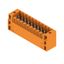PCB plug-in connector, male header, Flange, THT solder connection, 3.50 mm, Number of poles: 20, 180°, Solder pin length (l): 3.5 mm, tinned, orange, Box thumbnail 2