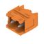 PCB plug-in connector, male header, Dovetails for fixing blocks, THT solder connection, 5.08 mm, Number of poles: 2, 90°, Solder pin length (l): 3.2 mm, tinned, orange, Box thumbnail 1