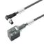 Valve cable (assembled), 90&deg; plug - valve plug, Industrial design B (11 mm), M8 = none, Cable length: 1.5 m, PUR, black thumbnail 2