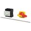 P3 Main switch, 80 A,Rear mounting, 3 pole, Form M4/K2-R, Red, Short t thumbnail 1