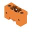 PCB plug-in connector, male header, Flange, THT solder connection, 5.08 mm, Number of poles: 2, 180°, Solder pin length (l): 3.2 mm, tinned, orange, Box thumbnail 3