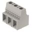 Printed circuit board terminals, 15.00 mm, Number of poles: 6, 90°, Solder pin length (l): 4.5 mm, tinned, Pebble grey, Clamping yoke connection, Clamping range, max. : 25 mm², Box thumbnail 2