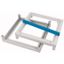 XLB1204 Base frame for WxD= 1200 x 400mm, grey thumbnail 1