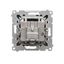 Double aerial socket type "F", cream white/electro white thumbnail 2