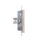 Single shielded computer socket RJ45 category 6 with anti-dust cover, matt aluminum thumbnail 1