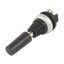 M22-WJS2V Joystick, with one operating point per operating direction, with metal shaft, 2 positions, Bezel: titanium, momentary, Vertical thumbnail 2