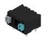 Printed circuit board terminals, 5.08 mm, Number of poles: 3, 90°, Solder pin length (l): 3.5 mm, black, PUSH IN with actuator, Clamping range, max. : 1.5 mm², Tube thumbnail 2