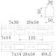AZ small duct perforated 50x50x3000 Steel PES50 - Polyester/epoxy Pebb thumbnail 2