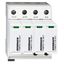 Surge arrester, 3+1 TT, Class I+II(B+C), 300V, 12.5kA thumbnail 1