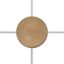 Mini cylindrical wooden 4-side- hole ceiling rose kit (junction box) thumbnail 1