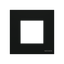 Frame 1-gang / 2-modules - IP44 - Matt Black thumbnail 1