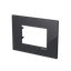 Frame - 1-gang / 3-modules - Niessen logo - Tacteo Black thumbnail 2