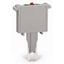 Fuse plug with soldered miniature fuse with indicator lamp gray thumbnail 1