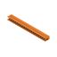 PCB plug-in connector, male header, open side, THT solder connection, 5.00 mm, Number of poles: 21, 90°, Solder pin length (l): 3.2 mm, tinned, orange, Box thumbnail 2