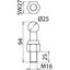 Fixed ball point D=25mm/M16 DB Mat.-Nr. 609426  Z.-Nr. 3 Ebgw 01.63 thumbnail 2