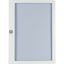 Flush mounted steel sheet door white, transparent with Profi Line handle for 24MU per row, 5 rows thumbnail 2